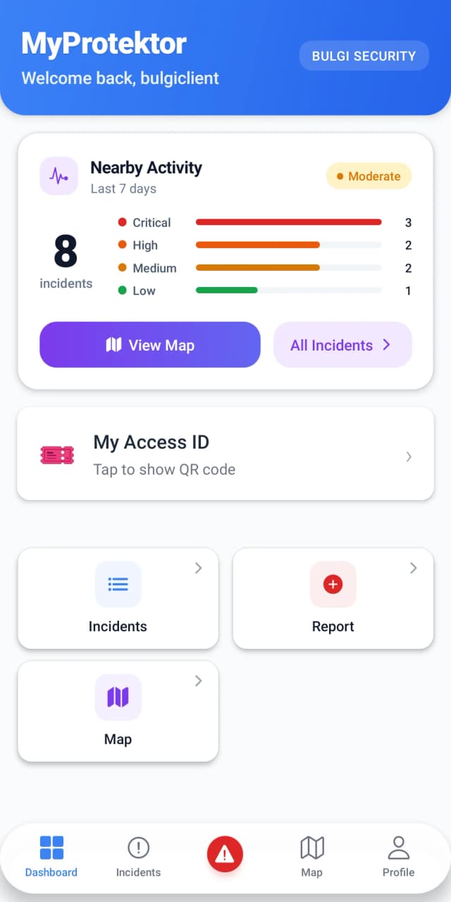 MyProtektor Dashboard