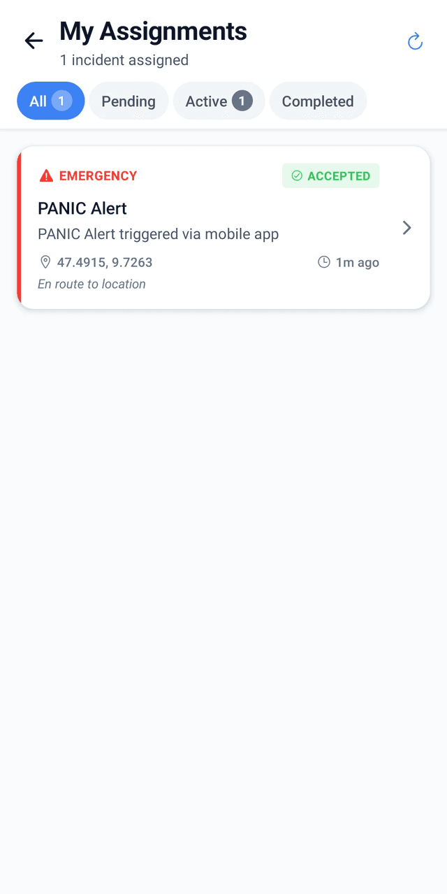 MyProtektor Guard - My Assignments