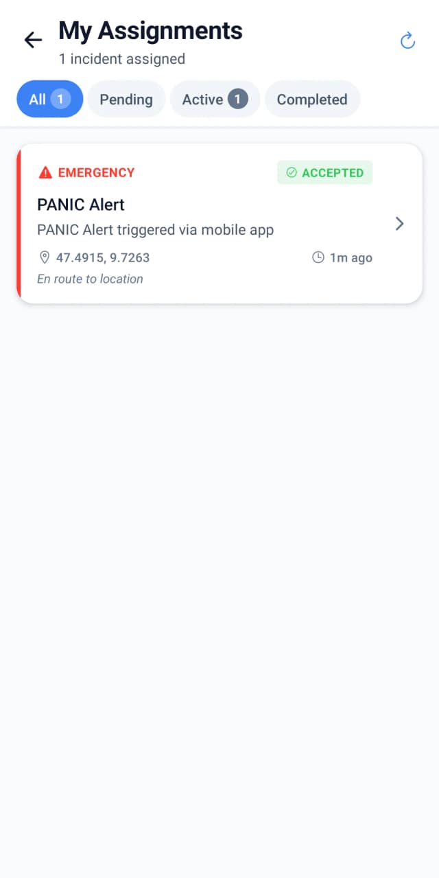 MyProtektor Guard - My Assignments