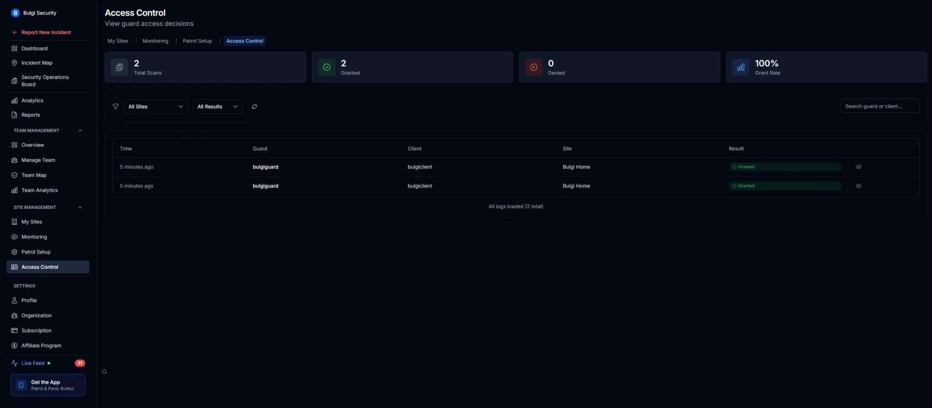 MyProtektor Access Control